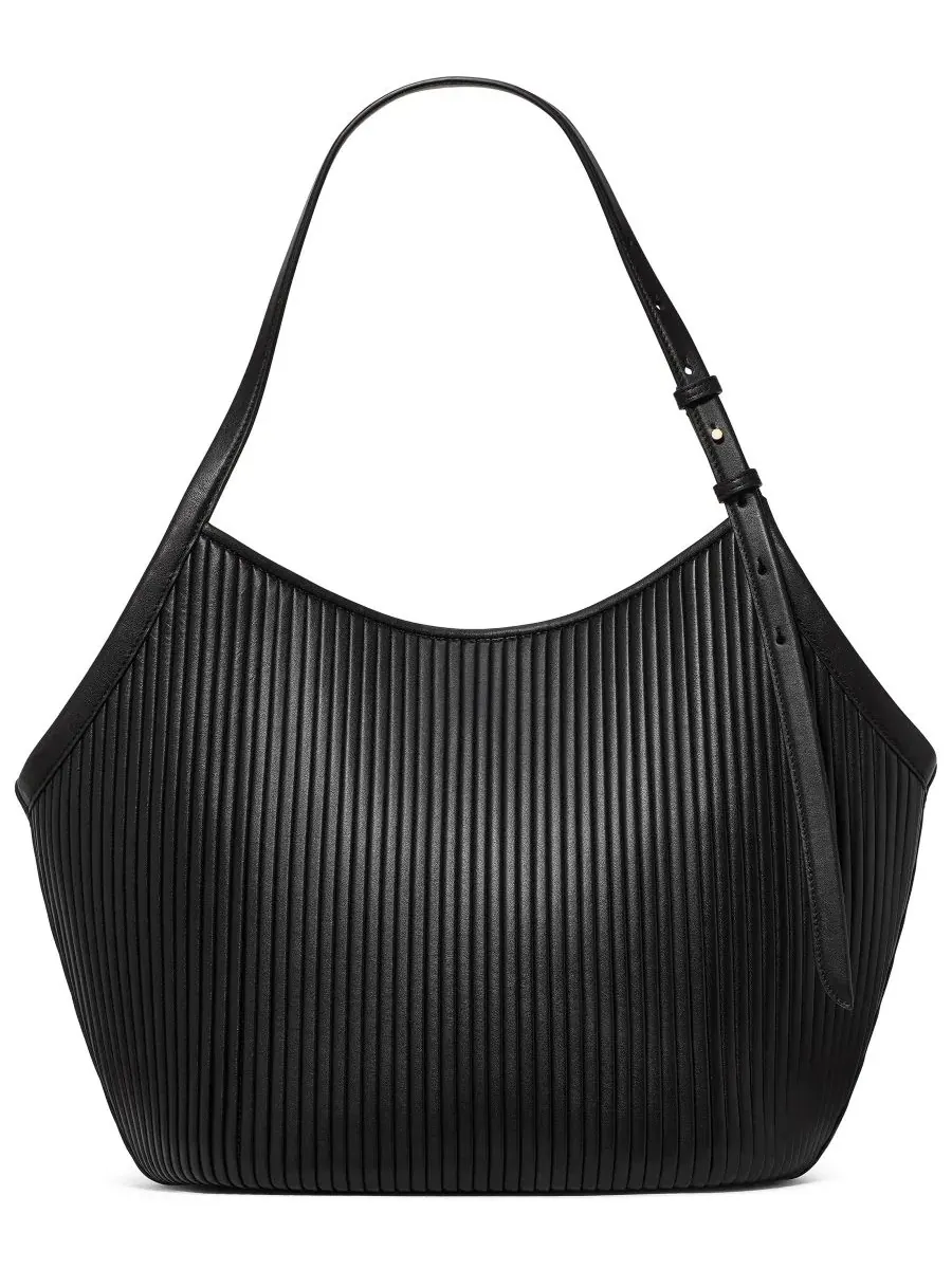 Сумка-шопер с плиссировкой Extra-Large, модель Deco Pleated Tulip kate spade new york — изображение 2 из 6, черный