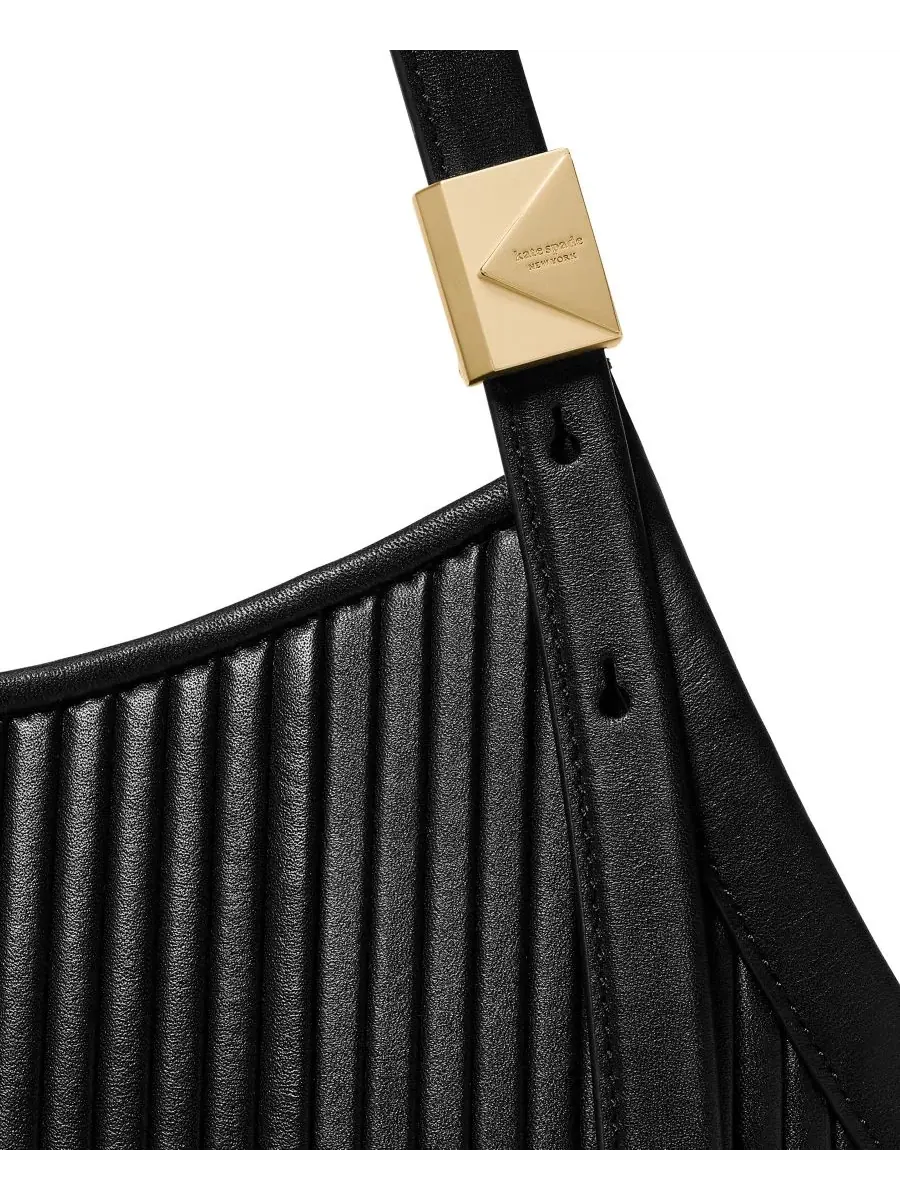 Сумка-шопер с плиссировкой Extra-Large, модель Deco Pleated Tulip kate spade new york — изображение 5 из 6, черный