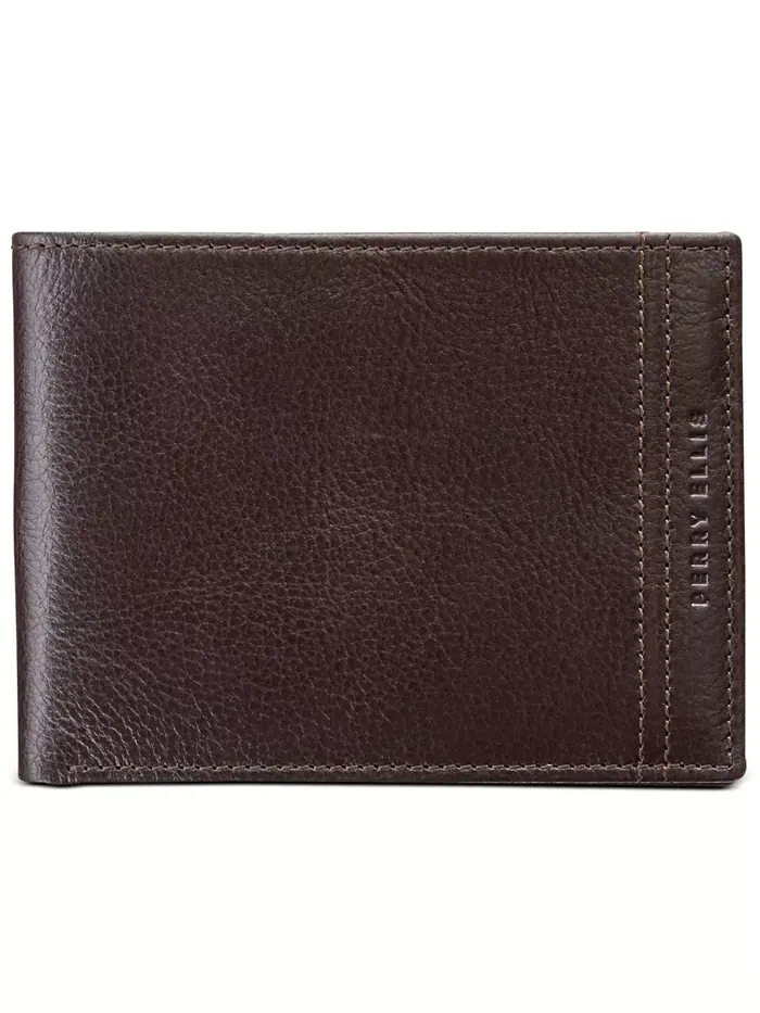 Мужской кожаный кошелек с защитой RFID Perry Ellis Portfolio