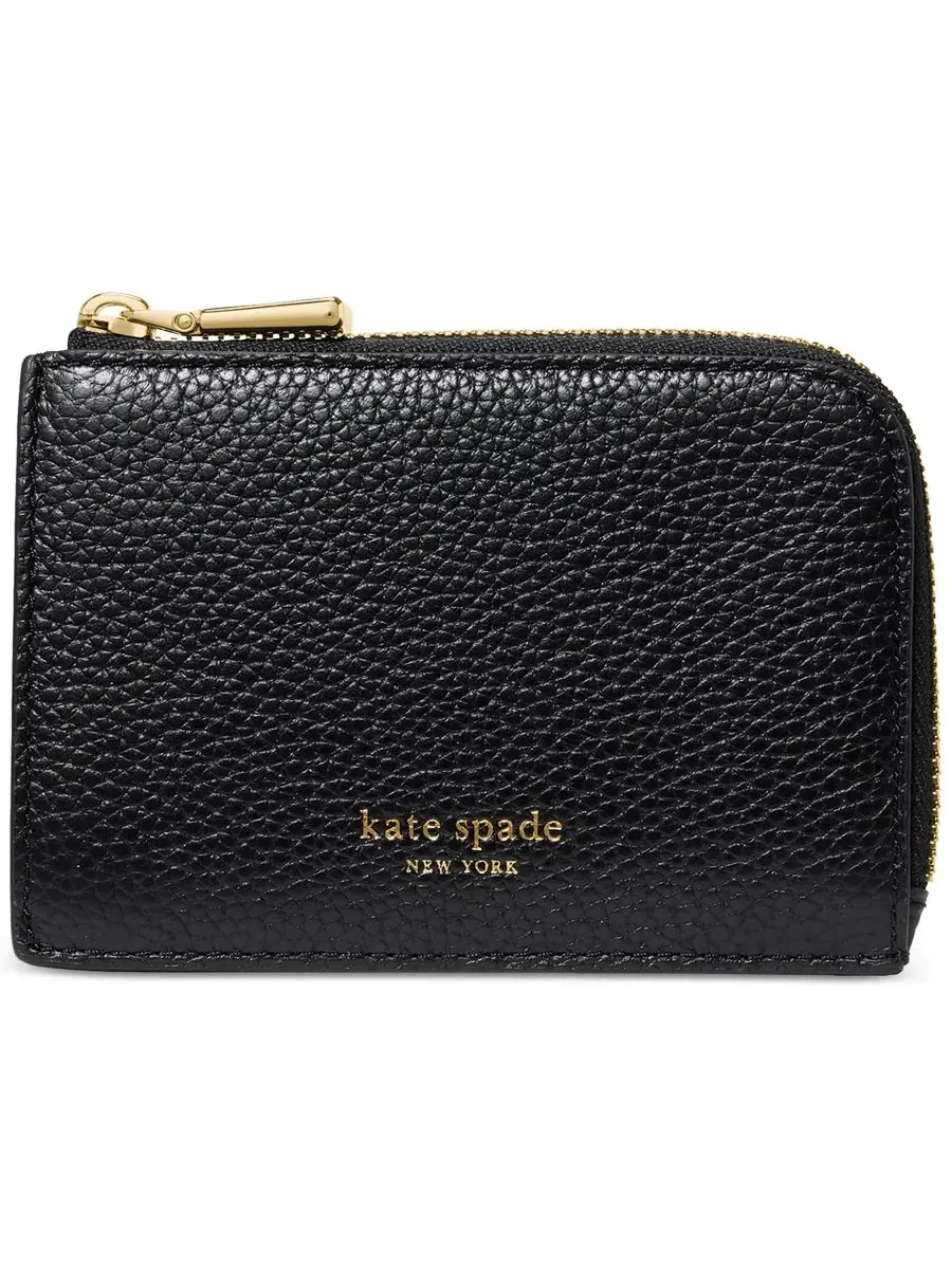 Мини-футляр для карт на молнии Kate spade new york — изображение 1 из 4, черный