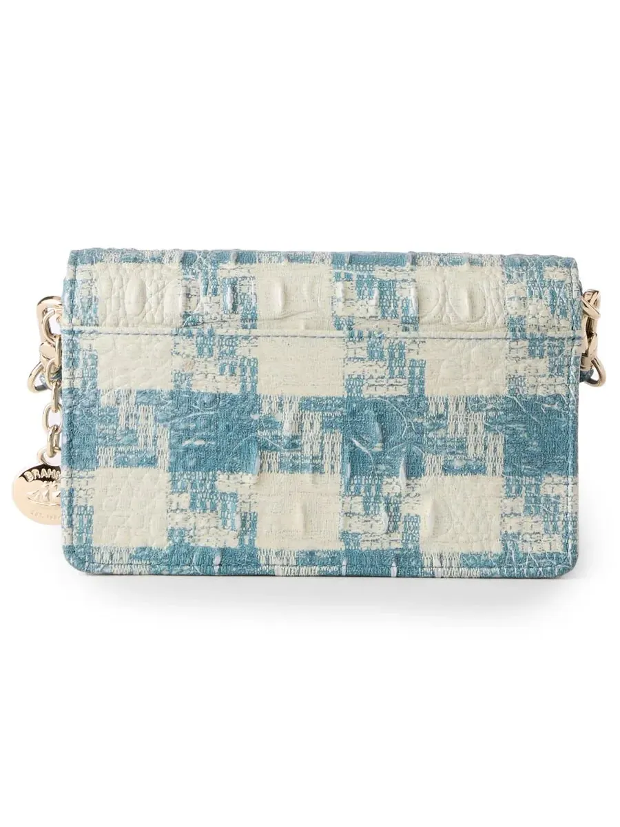 Сумка через плечо Minuette Sakura Medium из кожи Brahmin — изображение 2 из 5, синий