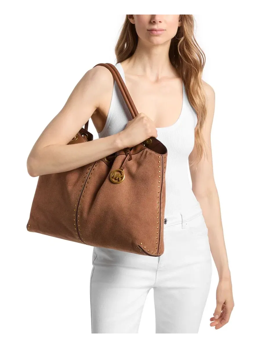 Сумка женская шоппер Michael Kors MICHAEL Astor Large Ring Tote Handbag — изображение 2 из 5, коричневый