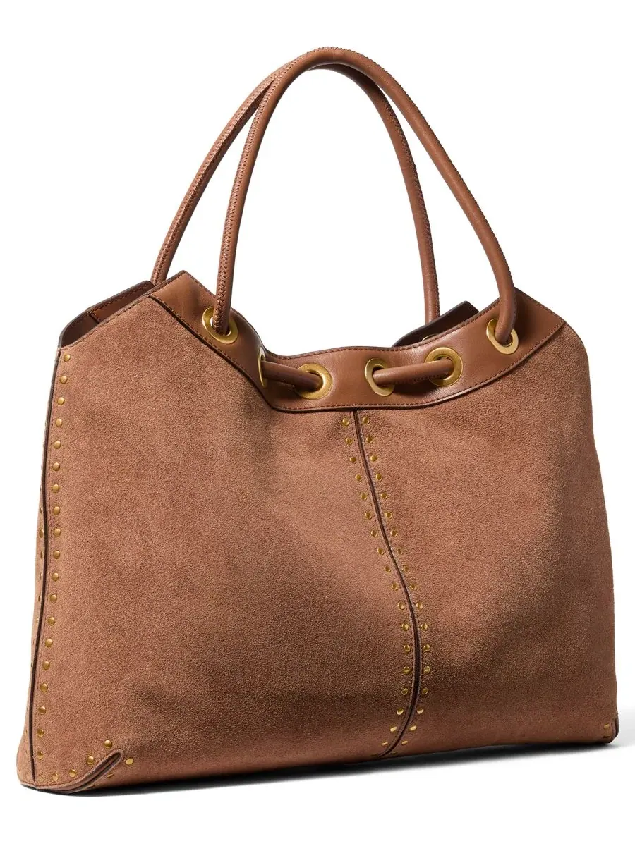 Сумка женская шоппер Michael Kors MICHAEL Astor Large Ring Tote Handbag — изображение 4 из 5, коричневый