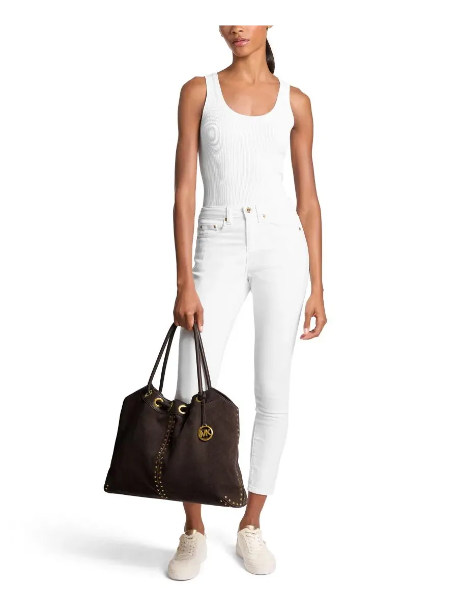 Сумка женская большая шоппер Michael Kors MICHAEL Astor Ring Tote — изображение 3 из 5, шоколад
