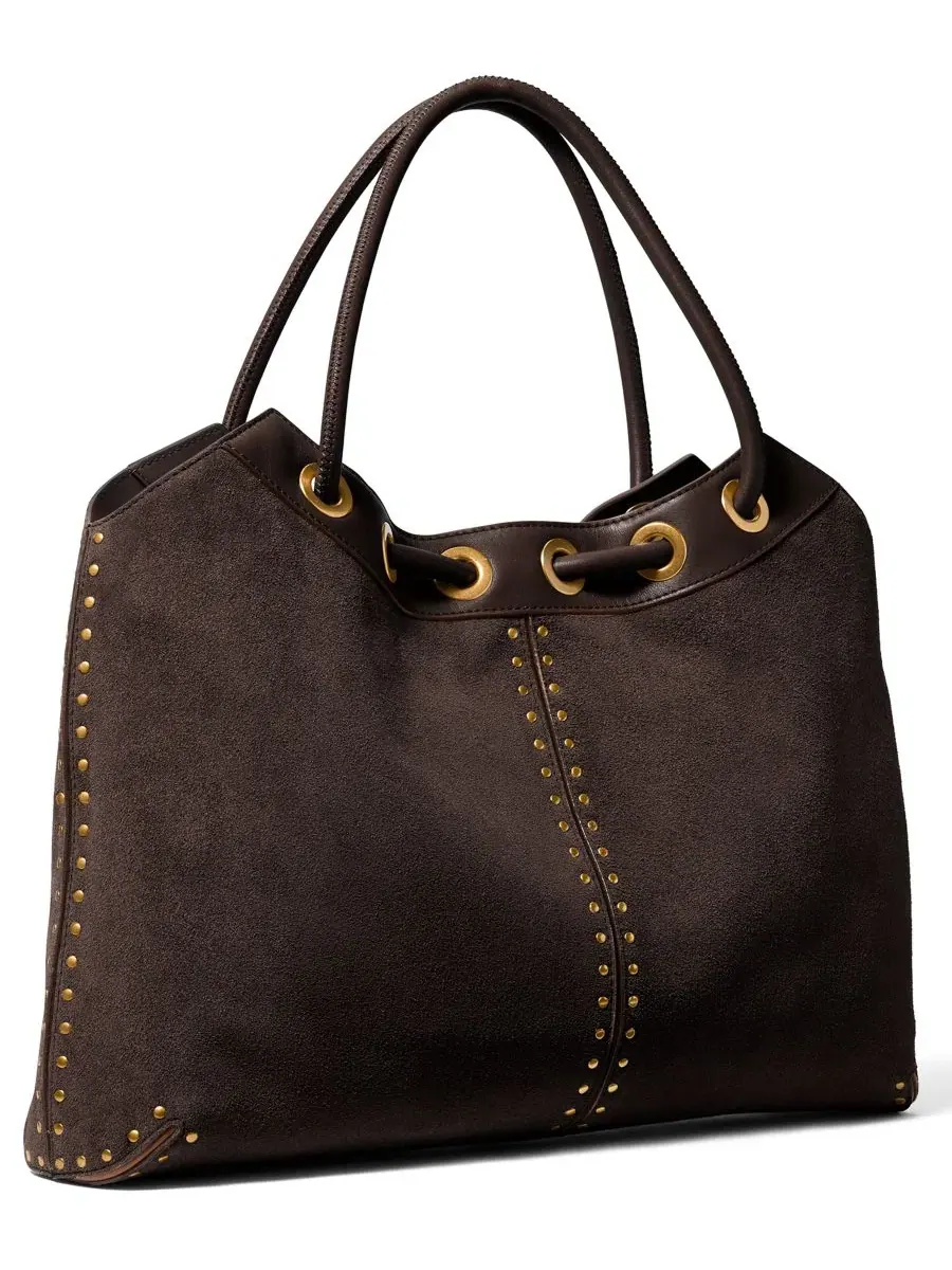 Сумка женская большая шоппер Michael Kors MICHAEL Astor Ring Tote — изображение 4 из 5, шоколад