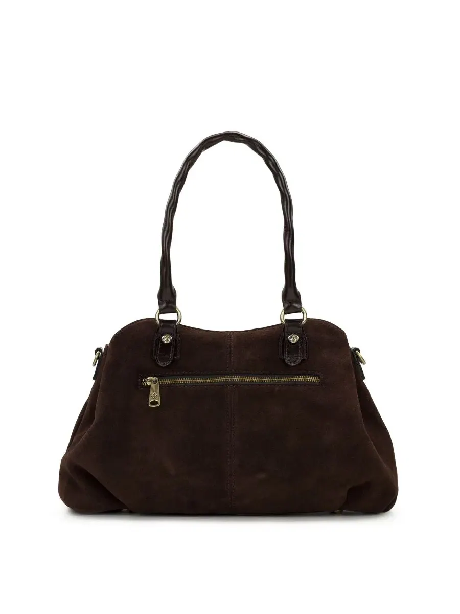 Сумка-седло Patricia Nash Johanne Medium Suede Satchel — 2