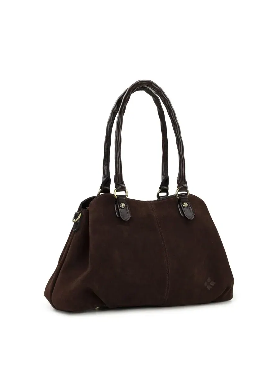 Сумка-седло Patricia Nash Johanne Medium Suede Satchel — 3