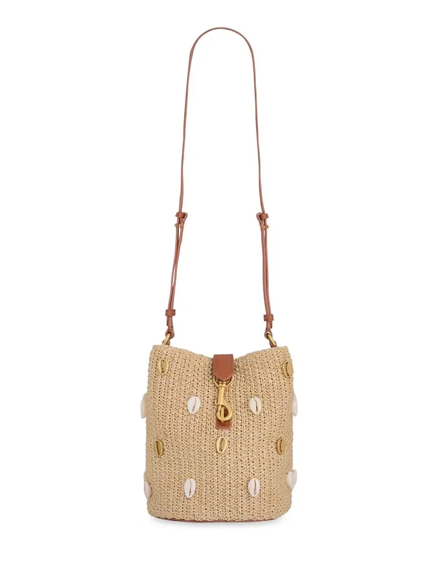 Сумка-ведро с перекрестным ремнем Megan Small Bucket Rebecca Minkoff — прозрачный