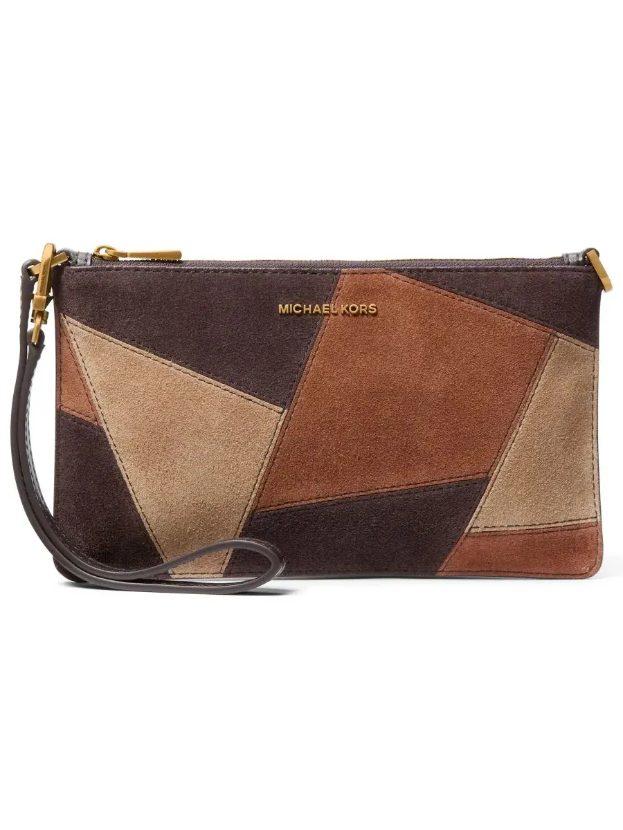 Сумка женская клатч Michael Kors Jet Set Zip-Top Convertible — изображение 1 из 5, шоколад