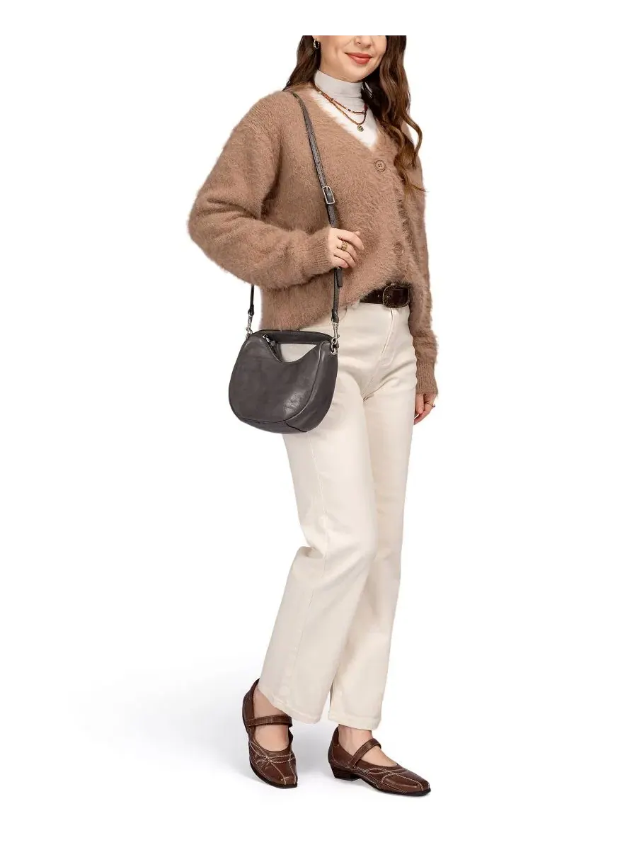 Сумка-хобо с ручкой Dahlia Small Top Handle Hobo Handbag OLD TREND — 7