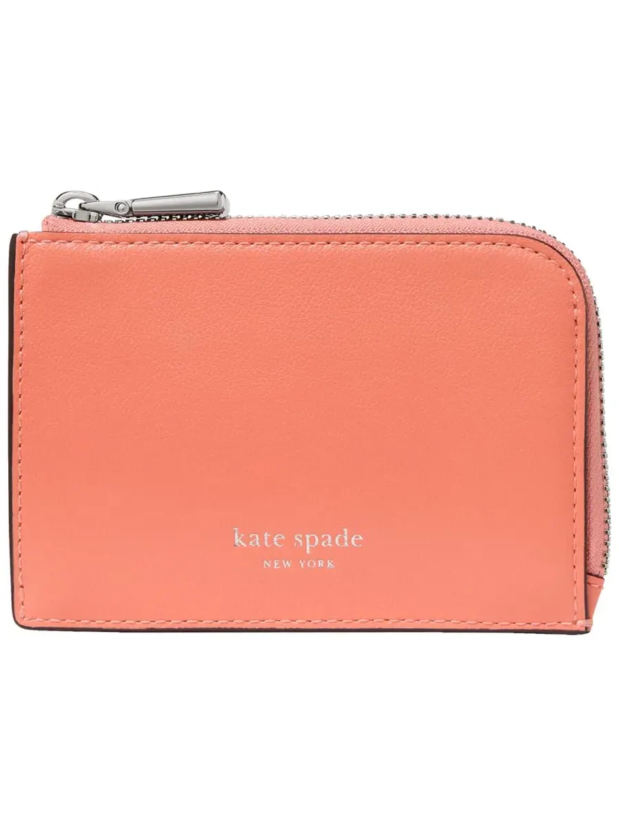 Картхолдер с молнией и кольцом для ключей, модель Smooth Mini Zip Card Case kate spade new york — изображение 1 из 4