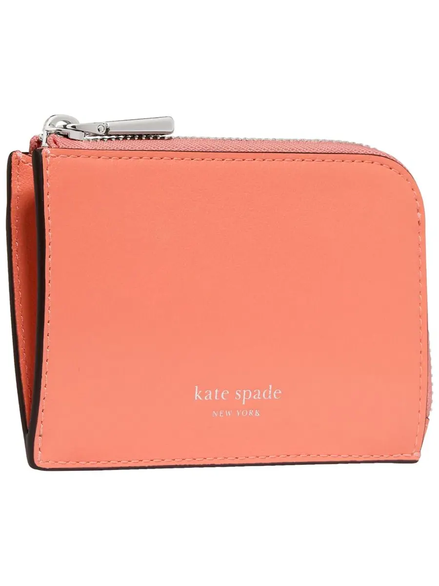 Картхолдер с молнией и кольцом для ключей, модель Smooth Mini Zip Card Case kate spade new york — изображение 2 из 4