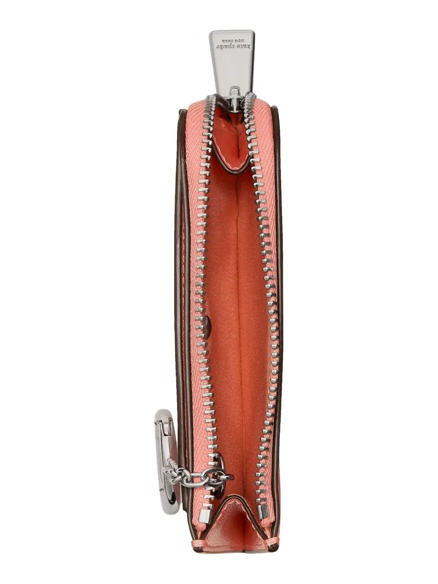 Картхолдер с молнией и кольцом для ключей, модель Smooth Mini Zip Card Case kate spade new york — изображение 4 из 4
