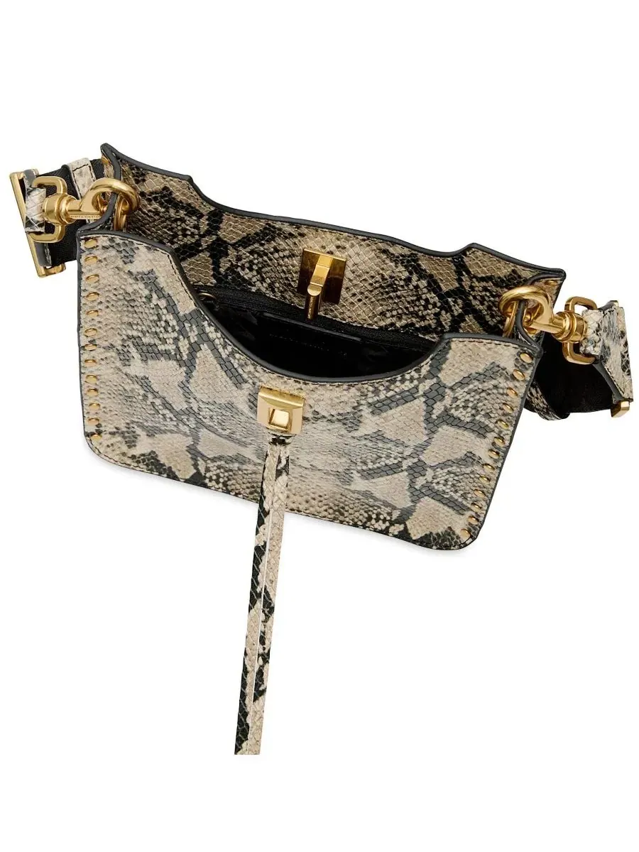 Мини-сумка через плечо с кисточками Rebecca Minkoff — изображение 3 из 3, золотой