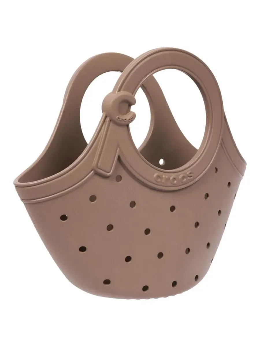 Сумка-шопер с круглыми ручками, модель Medium EVA Tote Bag Crocs — изображение 2 из 6, бежевый