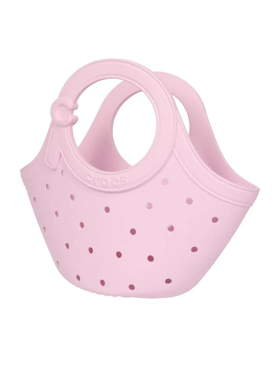 Сумка-шопер из ЭВА с круглыми ручками, модель Medium EVA Tote Bag Crocs — изображение 3 из 6, розовый