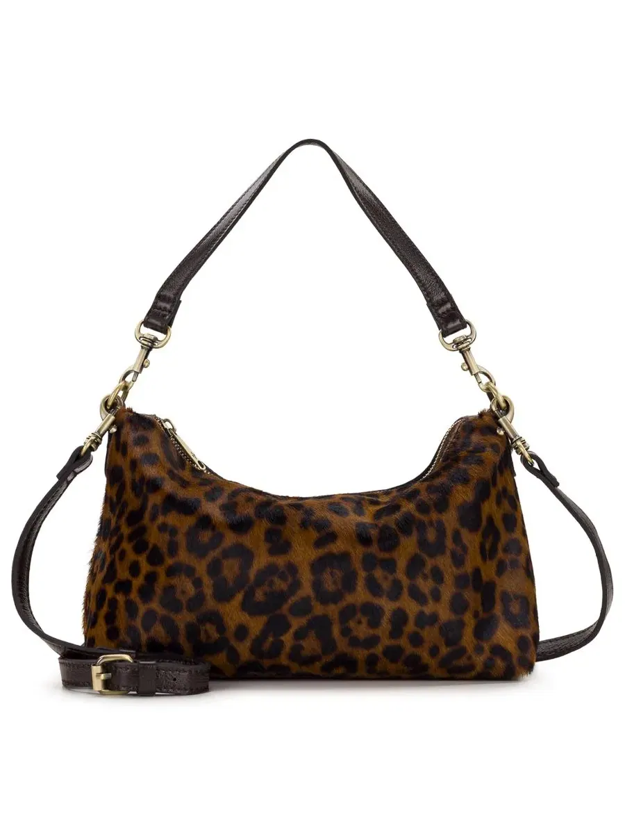 Сумка через плечо Patricia Nash Kolena Medium Leopard Haircalf — коричневый