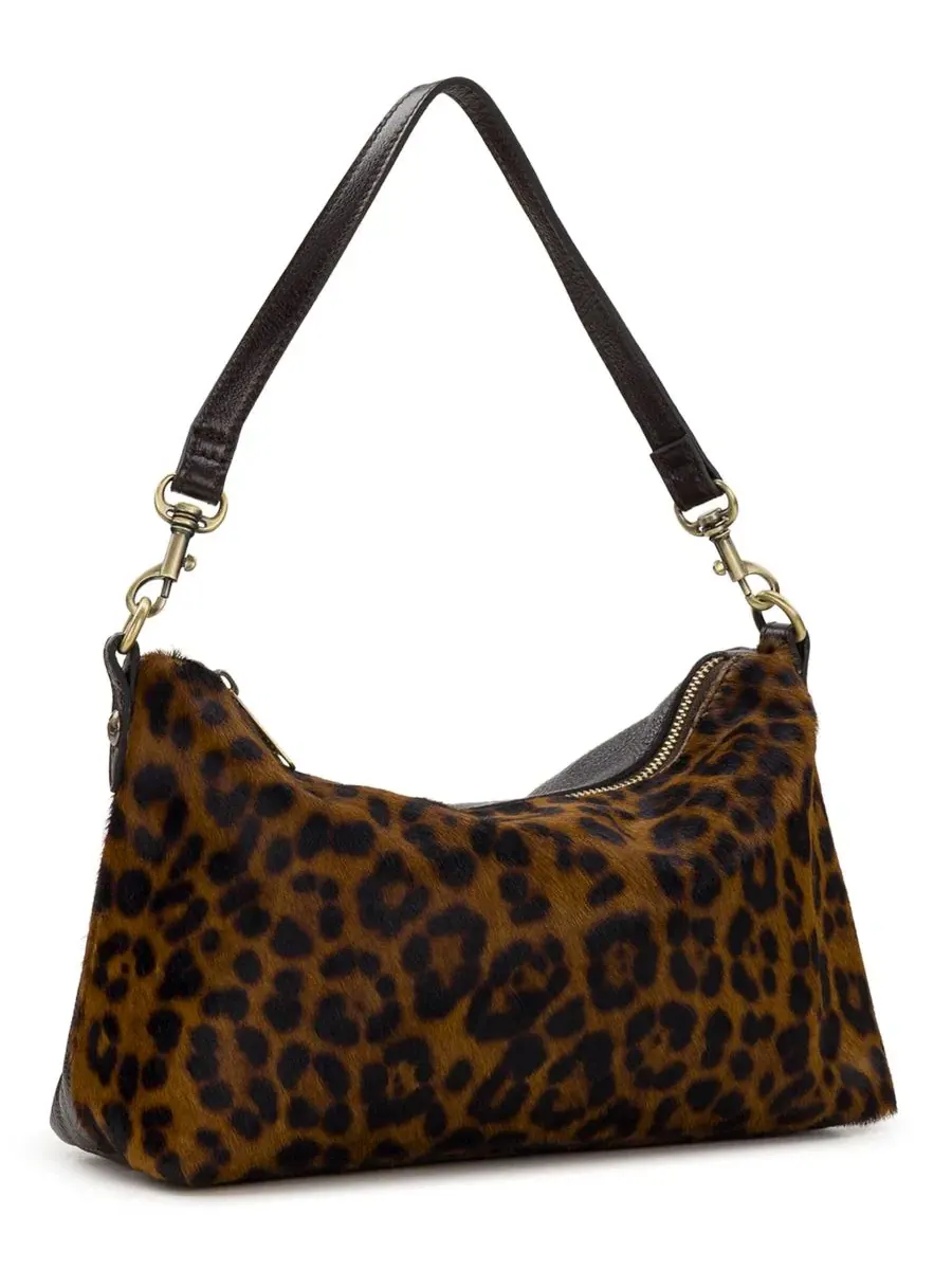 Сумка через плечо Patricia Nash Kolena Medium Leopard Haircalf — изображение 3 из 5, леопардовый