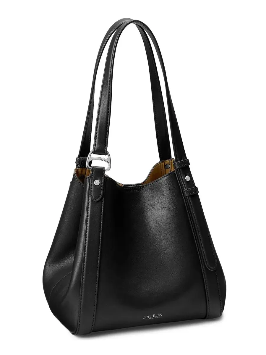 Сумка-шопер Tasha Large Leather Tote Lauren Ralph Lauren — изображение 3 из 5, черный
