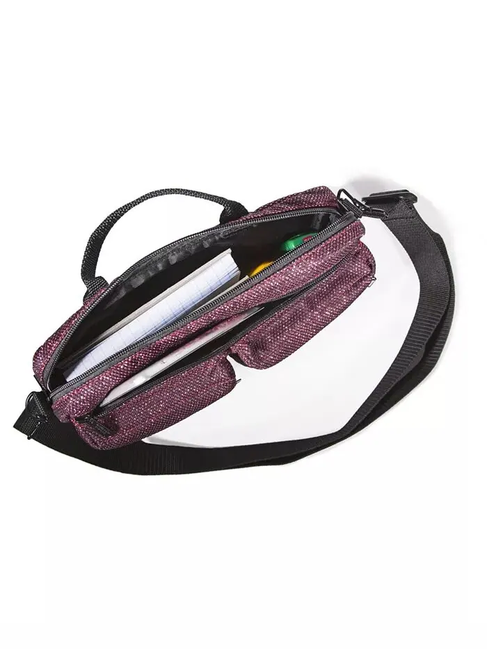 Сумка через плечо Albany Midnight Manhattan Portage — изображение 6 из 12, бордовый