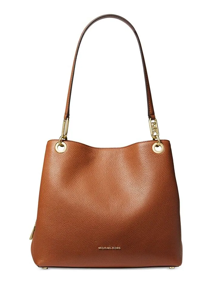Кожаная сумка-тоут Michael Kors Kensington — изображение 1 из 4, коричневый