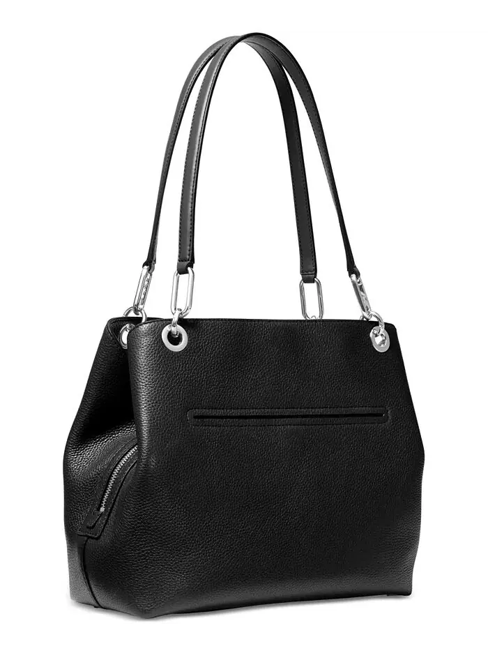 Сумка натуральная кожа Michael Kors Kensington — изображение 4 из 6, черный/серебристый