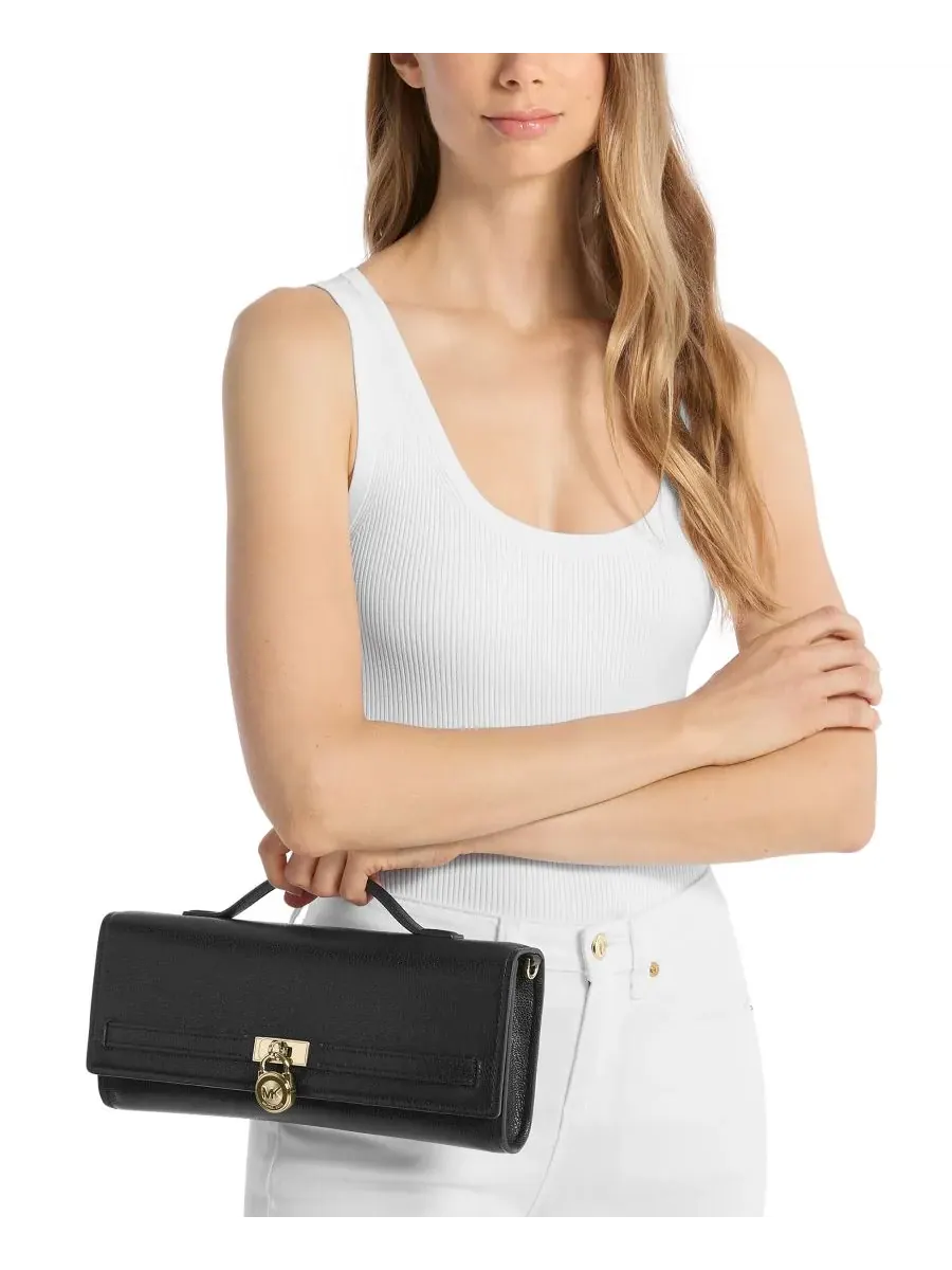 Сумка женская средняя клатч Michael Kors Hamilton Moderne East West — изображение 5 из 5, черный