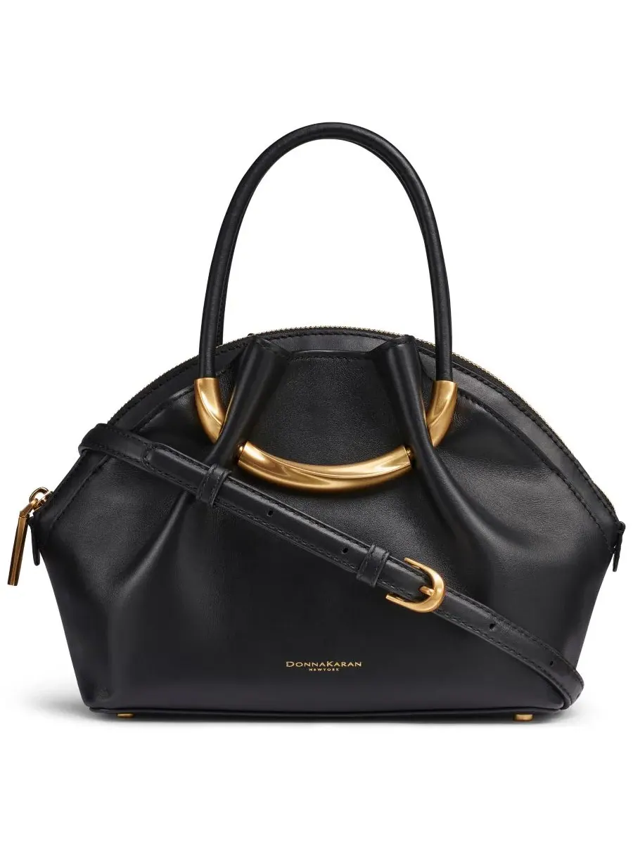 Средняя сумка через плечо Oxford Donna Karan New York — изображение 1 из 5, черный/золотистый