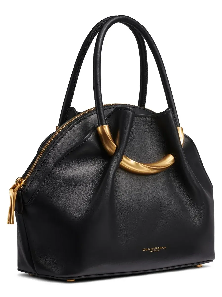 Средняя сумка через плечо Oxford Donna Karan New York — изображение 3 из 5, черный/золотистый