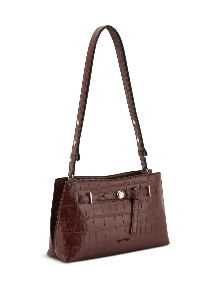 Небольшая конвертируемая сумка Vevina Small Shoulder Handbag Nine West — изображение 3 из 4, махагони