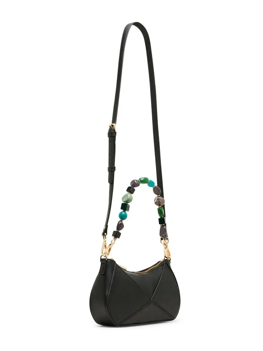Плечевая сумка с бисером Danza Beaded Small Shoulder Handbag Steve Madden — изображение 3 из 6, черный
