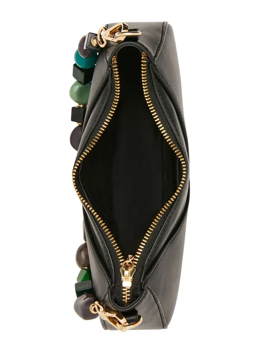 Плечевая сумка с бисером Danza Beaded Small Shoulder Handbag Steve Madden — изображение 4 из 6, черный