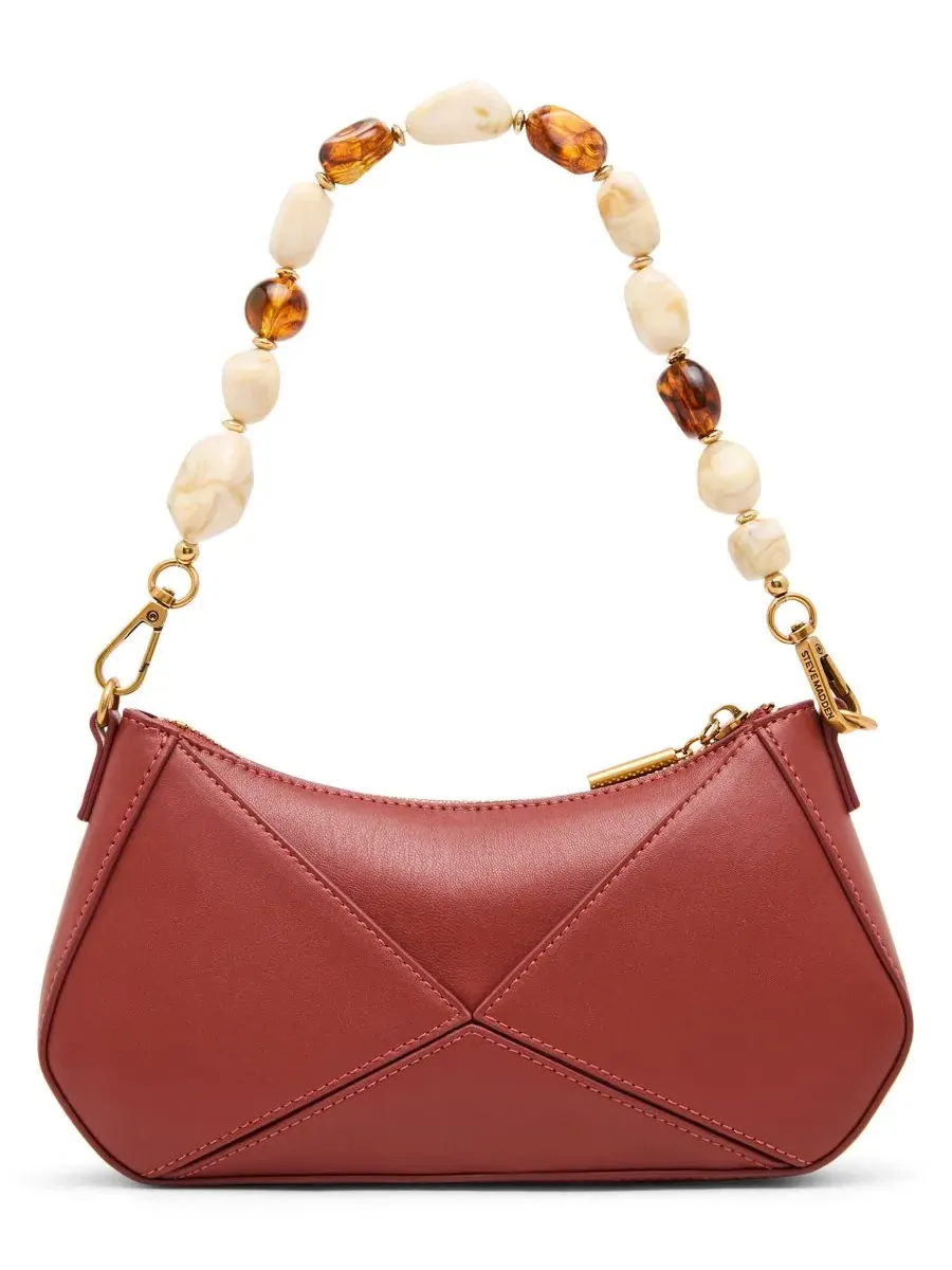 Плечевая сумка с бусинами Danza Beaded Small Shoulder Handbag Steve Madden — изображение 1 из 6, красный