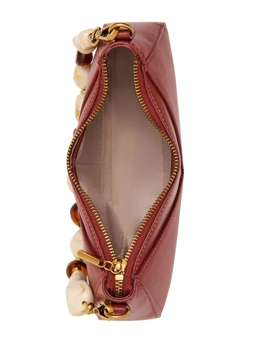 Плечевая сумка с бусинами Danza Beaded Small Shoulder Handbag Steve Madden — изображение 4 из 6, красный