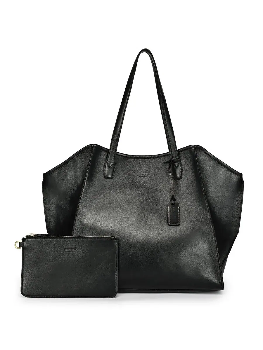 Сумка-шопер Iris Large Leather Carryall Tote OLD TREND — изображение 1 из 8, черный