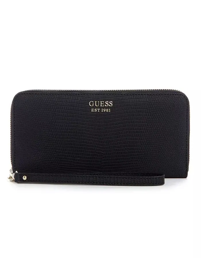 Большой кошелек Lyndi на молнии GUESS — изображение 1 из 2, черный