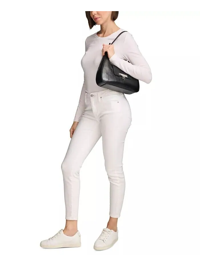 Сумка через плечо Calvin Klein Becky Turnlock — изображение 7 из 8, черный
