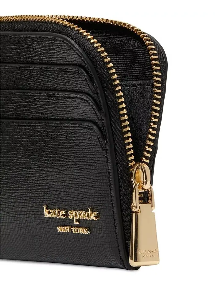 Ремешок Devin из сафьяновой кожи для монет и карточек Kate Spade New York — изображение 4 из 4, черный