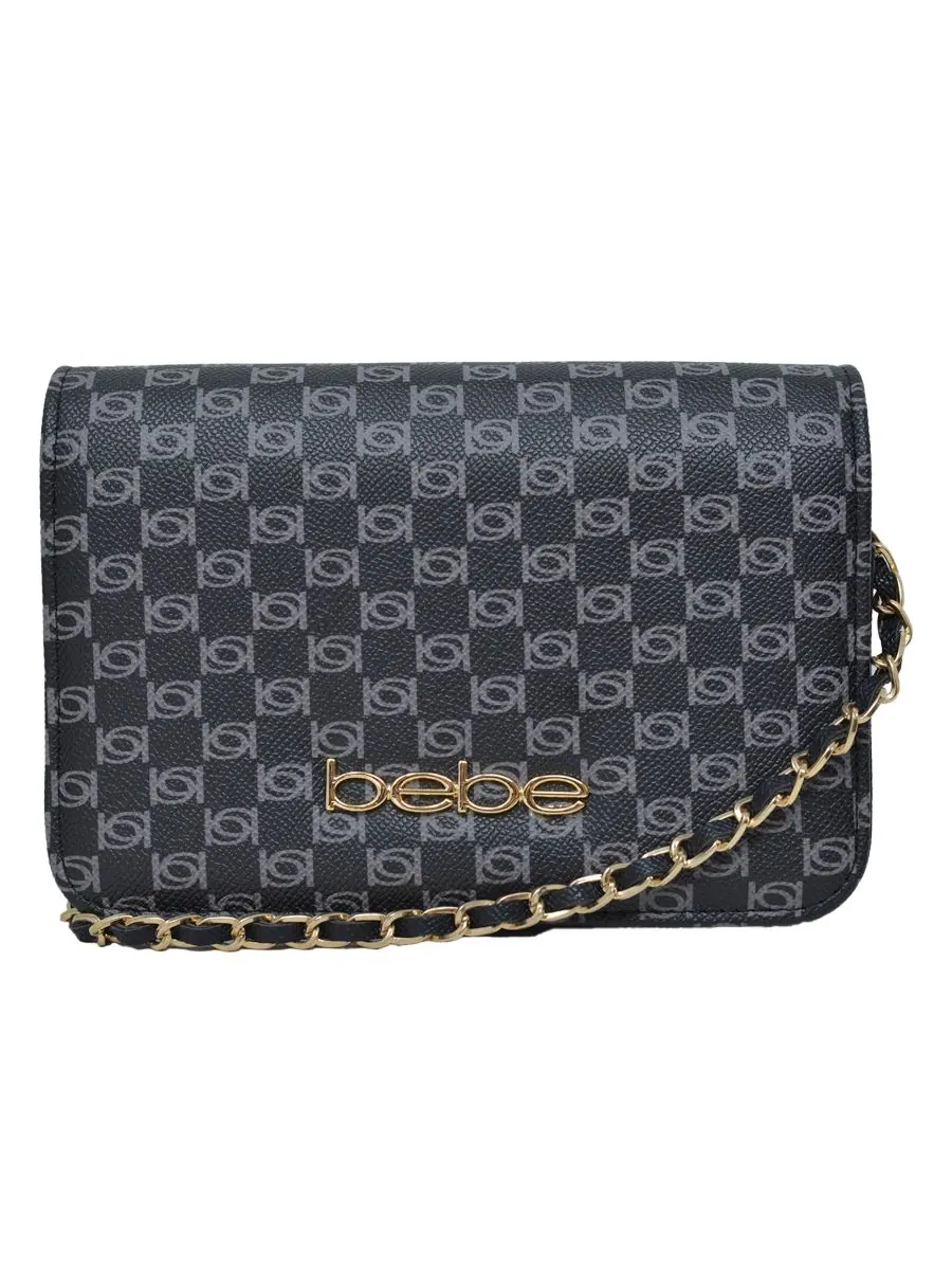 Женская мини-сумка через плечо Adela Monogram Bebe — изображение 1 из 4, черный