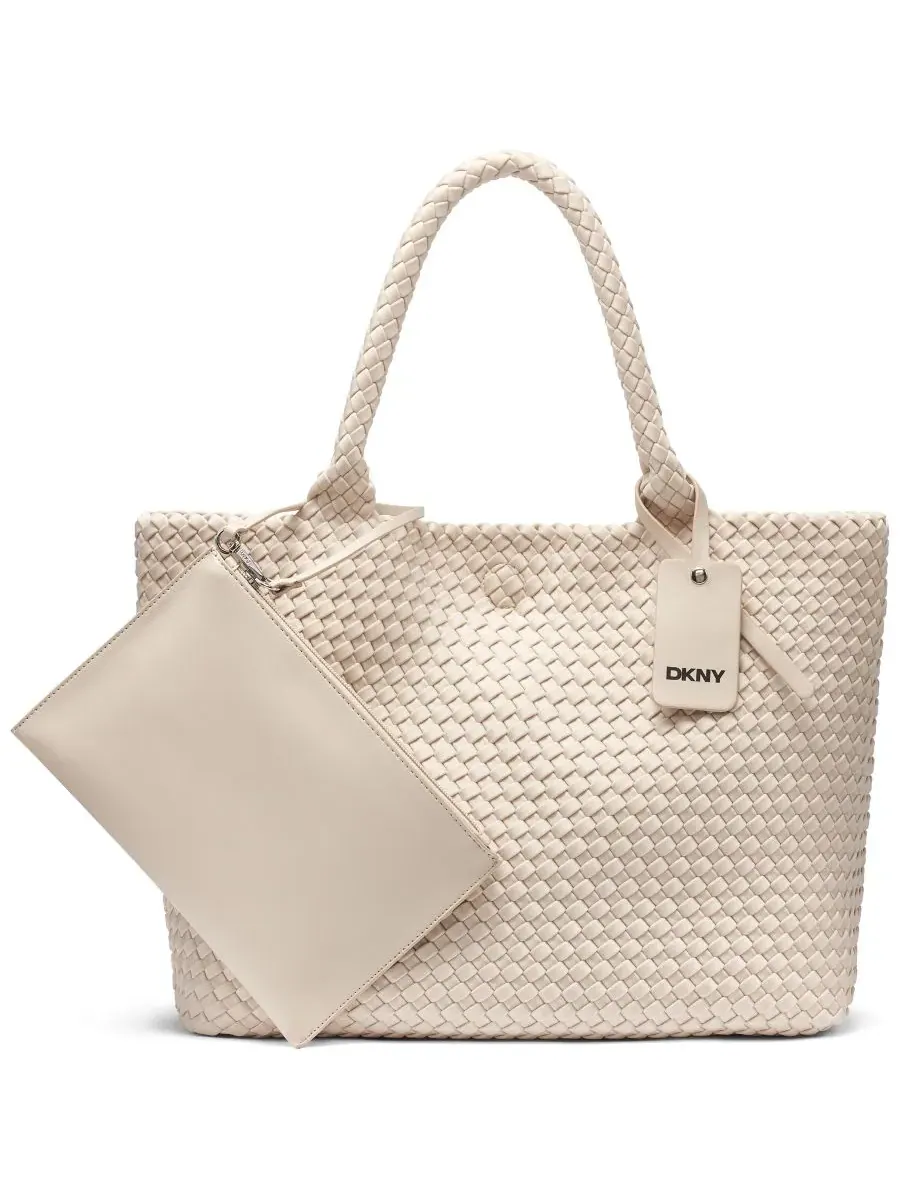 Большая сумка-тоут Giselle с магнитной застежкой DKNY, светлый-taupe — изображение 1 из 4, коричневый