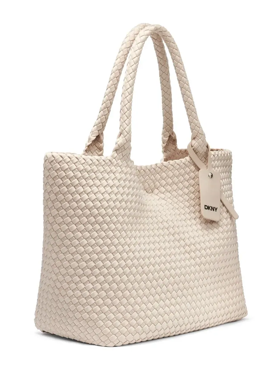 Большая сумка-тоут Giselle с магнитной застежкой DKNY, светлый-taupe — изображение 3 из 4, коричневый