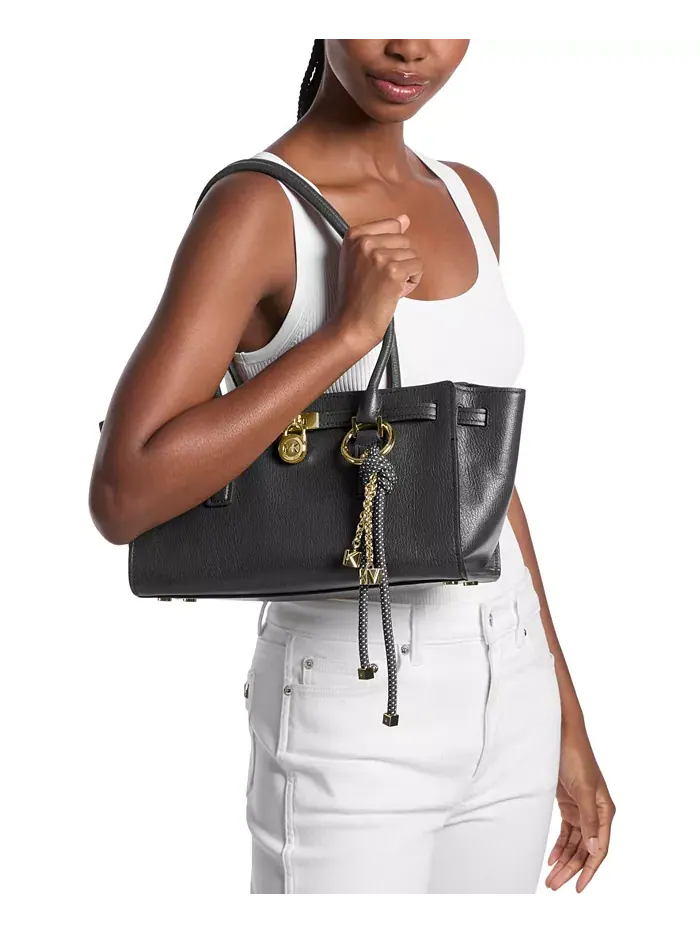 Сумка женская тоут натуральная кожа Michael Kors Hamilton — изображение 3 из 4, черный