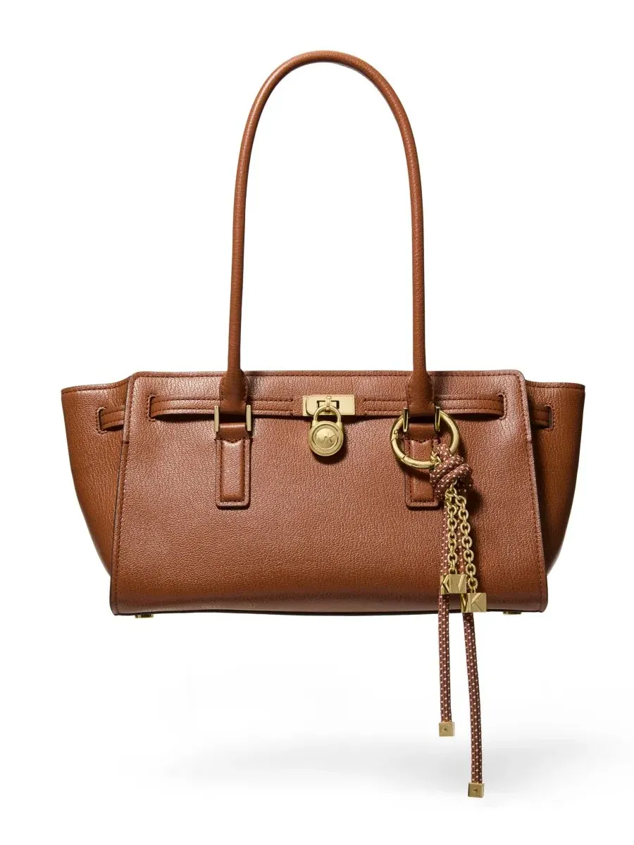 Сумка средняя мессенджер 100% кожа Michael Kors Hamilton Moderne — изображение 1 из 5, коричневый