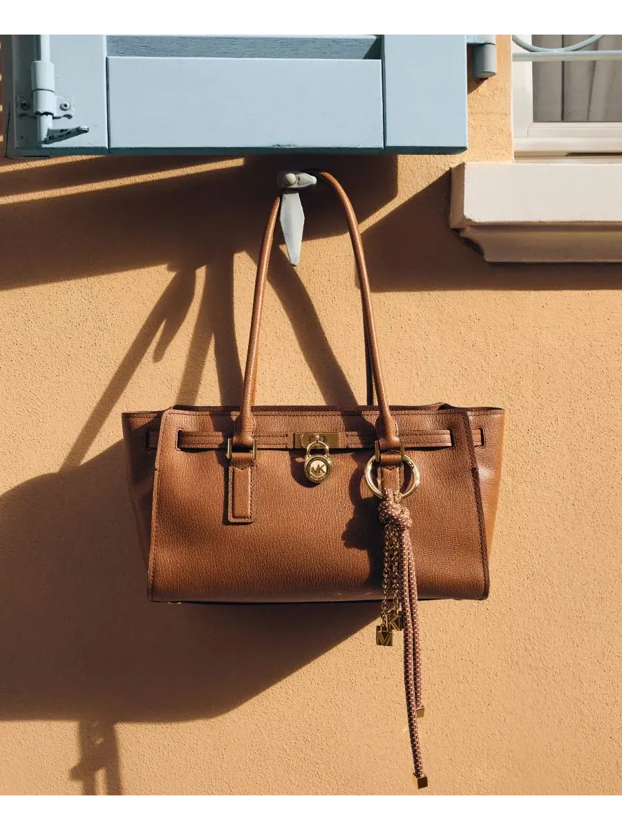 Сумка средняя мессенджер 100% кожа Michael Kors Hamilton Moderne — изображение 3 из 5, коричневый