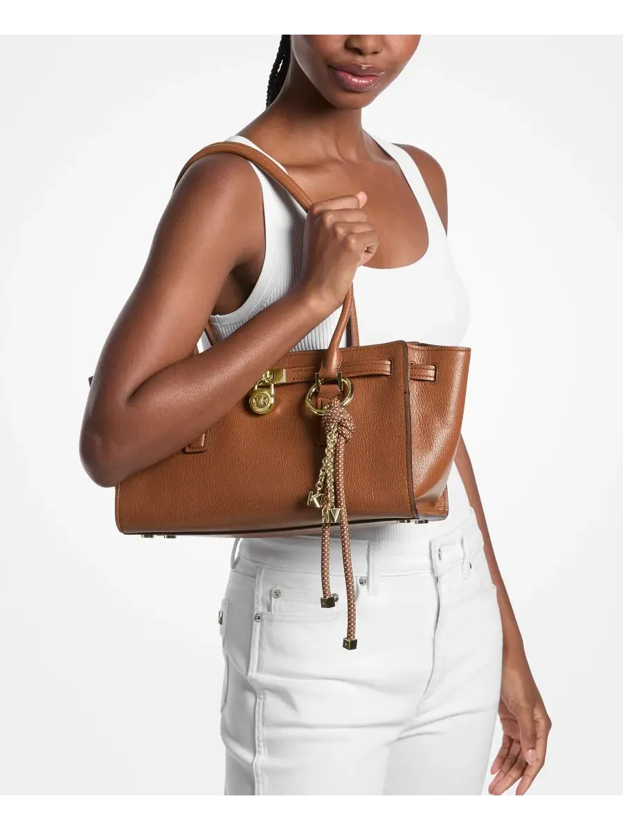 Сумка средняя мессенджер 100% кожа Michael Kors Hamilton Moderne — изображение 5 из 5, коричневый
