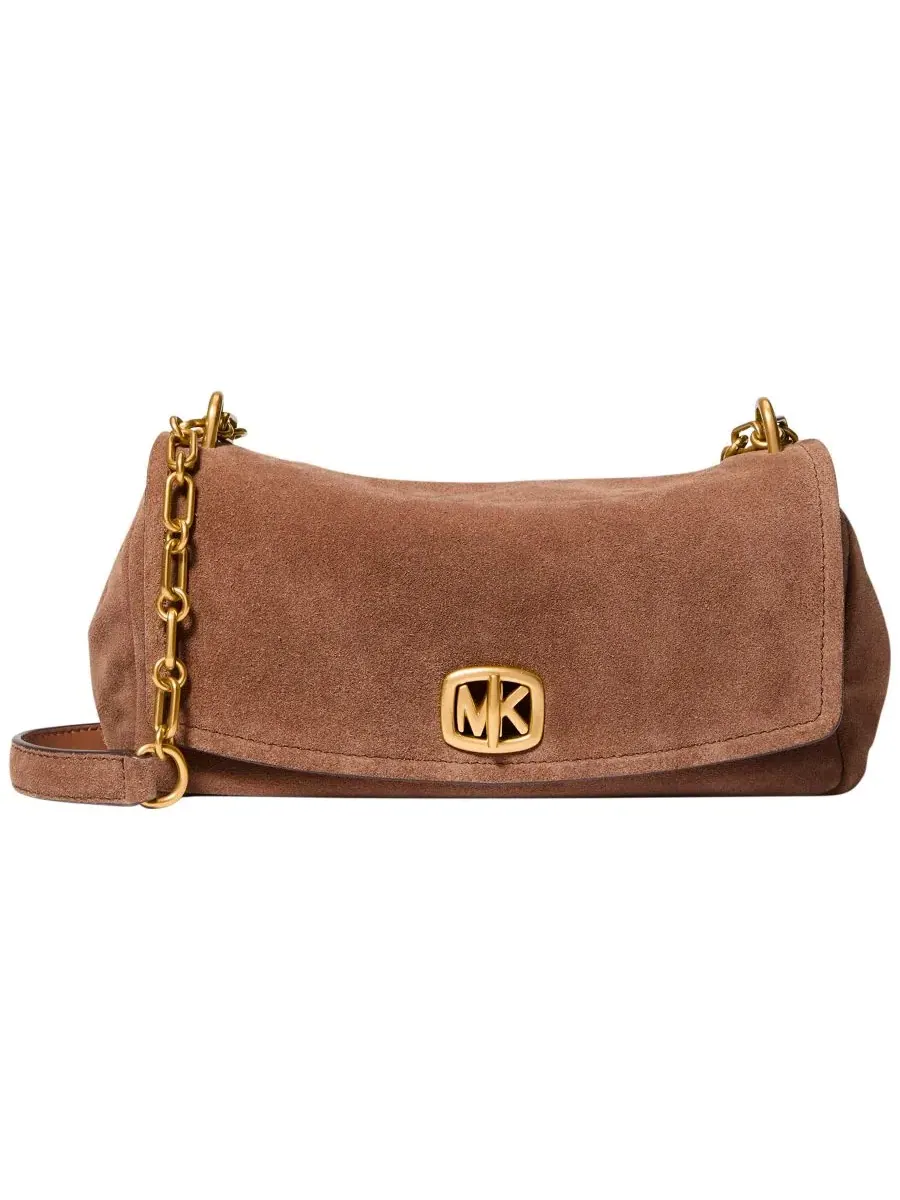 Сумка женская малая кросс-боди 100% кожа Michael Kors Bryant Suede Turn-Lock Convertible Chain — изображение 1 из 5