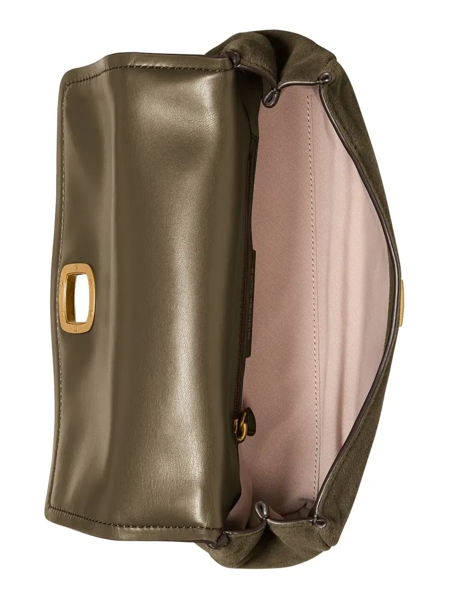 Сумка женская малая кросс-боди 100% кожа Michael Kors Turn-Lock MICHAEL — изображение 5 из 5, лоден