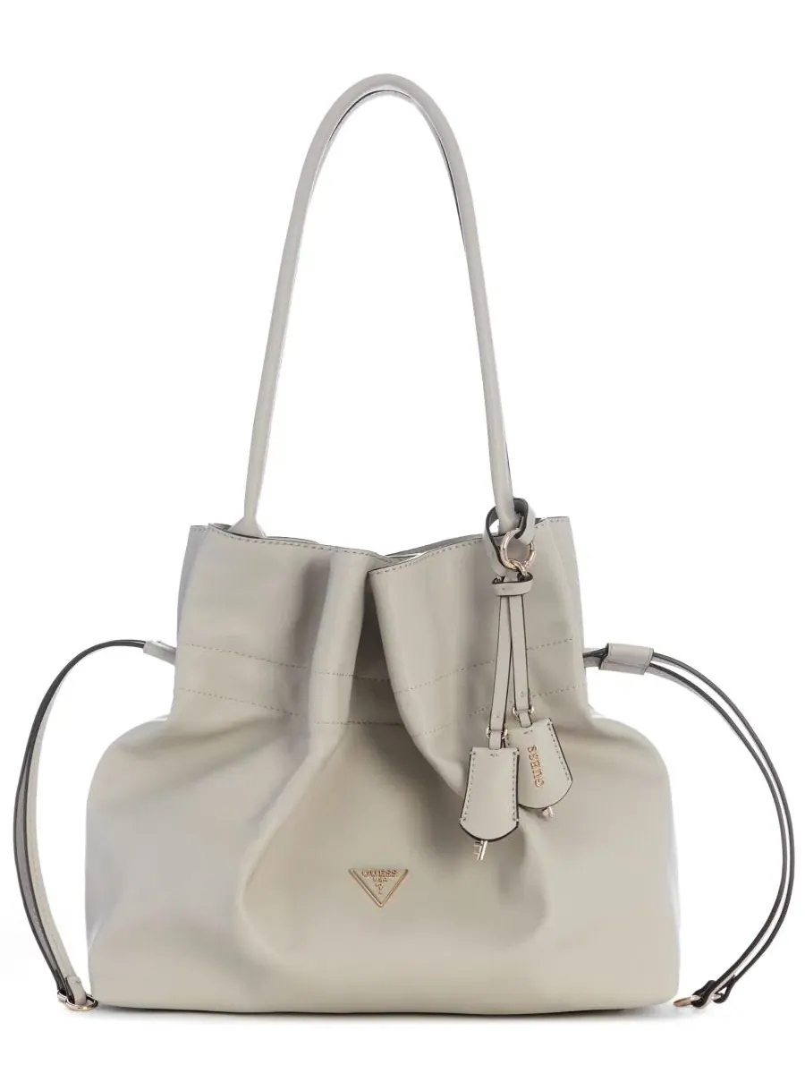 Сумка-шопер средняя Karima Medium Drawstring Tote GUESS — изображение 1 из 4, кость
