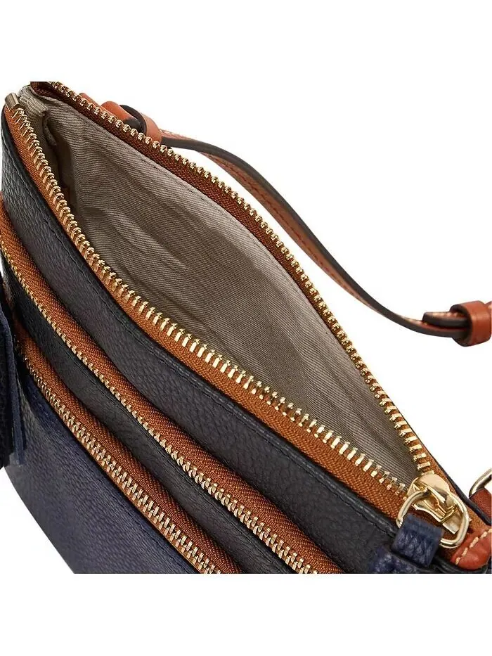 Кошелек через плечо Atlanta Braves Infield с тройной молнией Dooney & Bourke — изображение 2 из 4, нет цвета