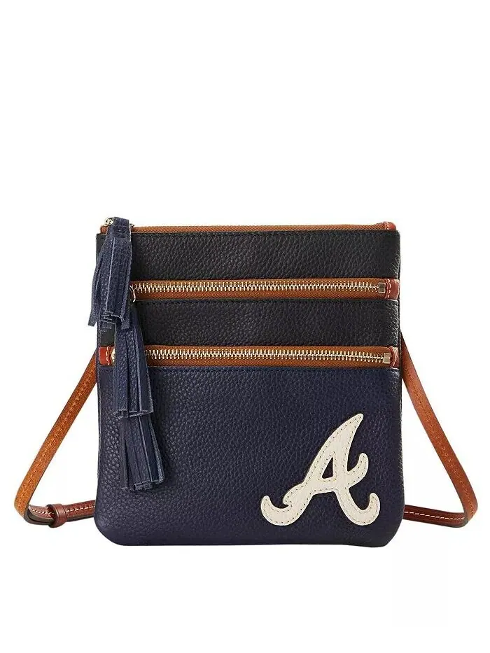 Сумка через плечо Atlanta Braves Infield Triple Zip Dooney & Bourke